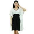 thumbnail image 1 of Bimba Women's Summer Beach Wear Kaftan Smocked Waist Short Caftan Dress, 1 of 9