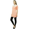 thumbnail image 1 of Bimba Women's Tunic Top Short Rayon Kurti Sleeve Kurta With Mandarin Collar, 1 of 5