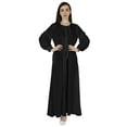 thumbnail image 1 of Bimba Women'sAbayaIslamic Prayer Dress WithHijab/ScarfCuff On SleeveMuslim Dress, 1 of 8