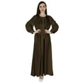 thumbnail image 1 of Bimba Women'sAbayaIslamic Prayer Dress WithHijab/ScarfCuff On SleeveMuslim Dress, 1 of 8