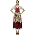 thumbnail image 1 of Bimba Womens Boho Chic Cotton Dress Long Floared Anarkali kurta Kurti Clothing, 1 of 7