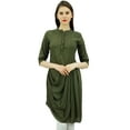 thumbnail image 1 of Bimba Womens Chic Style Cowl Kurti Designer Cotton Kurti Casual Wear Tunic Top, 1 of 9
