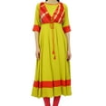 thumbnail image 1 of Bimba Womens Cotton Anarkali Kurta With Jacket Top Kurti Ethnic Designer Dress, 1 of 8