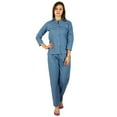 thumbnail image 1 of Bimba Womens Cotton Night Wear Printed Pajama Set Full Sleeve Shirt with Pyjama, 1 of 6