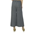 thumbnail image 1 of Bimba Womens Designer Pajamas Black Cotton Wide Leg Palazzo Pants, 1 of 7