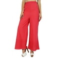 thumbnail image 1 of Bimba Womens Designer Palazzo Pants Back Elastic Waist Fancy Bottoms Pajamas, 1 of 7