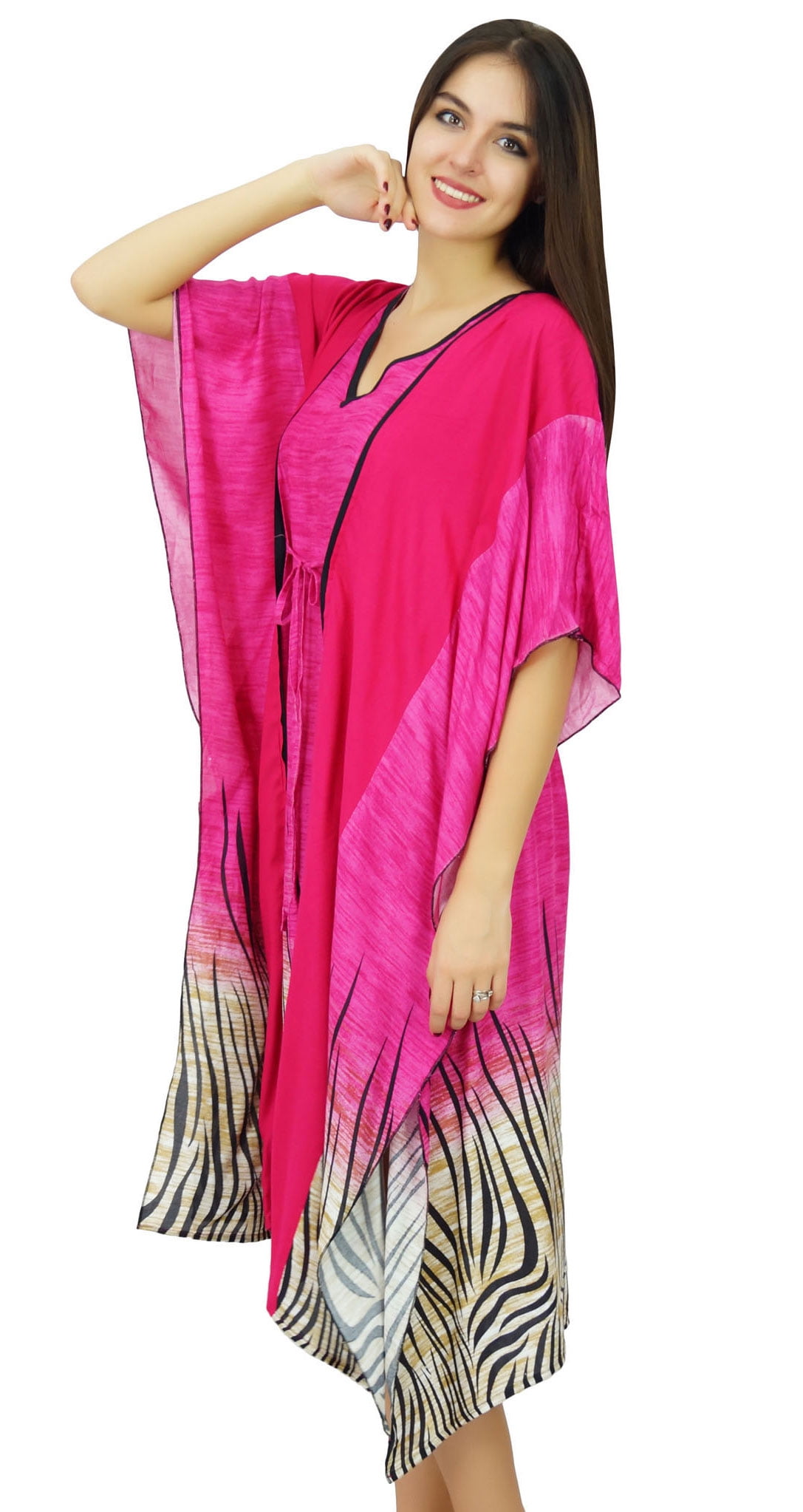 Women's Side Split Kaftan Swimsuit Cover-Up