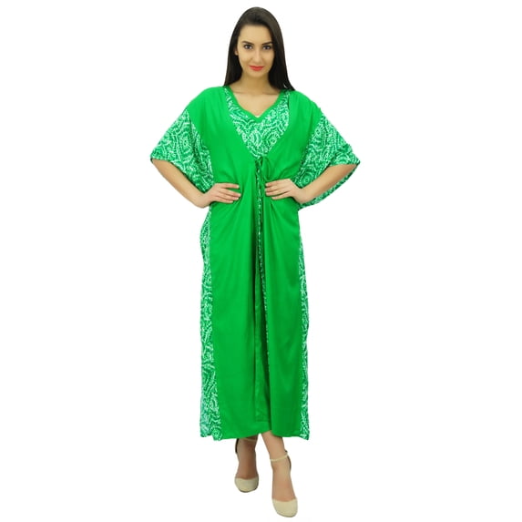 Bimba Womens Long Maxi Kimono Kaftan Designer Rayon Night Caftan Beach Coverup