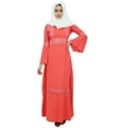thumbnail image 1 of Bimba Womens Muslim Pashmina Maxi Kimono Sleeve Abaya Dress Jilbab With Hijab, 1 of 6