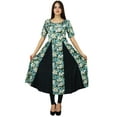 thumbnail image 1 of Bimba Womens Print Rayon Dress Long Flaired Maxi Kurti Trendy Chic Designer, 1 of 7