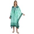 thumbnail image 1 of Bimba Womens Printed Rayon Cover-Up Caftan Long Kimono Maxi Dress Side Split Beach Kaftan Dress, 1 of 7