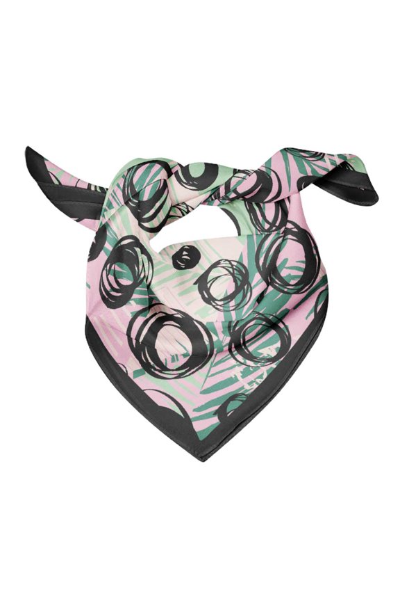 Womens Rectangular Printed Cotton Voile Scarf Neck Head Wrap-40 x 40 Inches