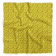 thumbnail image 1 of Bimba Yellow Brush Stroke & Dots Abstract Printed Pure Silk Scarf For Hair Neck Head Bandanas For Women 40 x 40 Inches, 1 of 6