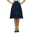 thumbnail image 1 of Bimba a-line Skirt With Pockets & Lace Deatil With Side Zip Trendy Chic Skirts, 1 of 9