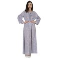 thumbnail image 1 of BimbaPrintedAbayawith Designer Sleeves Muslim Prayer Dress Islamic Clothes for Womens, 1 of 8