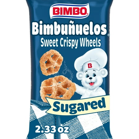 Bimbo Bimbuñuelos Sweet Wheels, 2.33 oz, Cinnamon Sugar Fritters, Bag