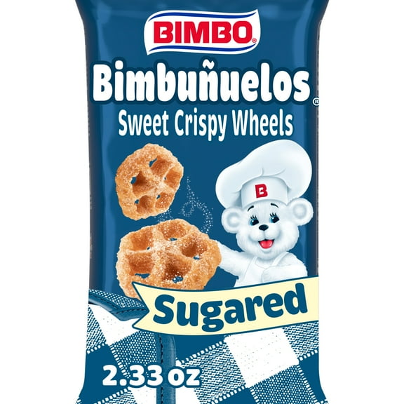 Bimbo Bimbuuelos Sweet Wheels, 2.33 oz, Cinnamon Sugar Fritters, Bag