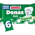 thumbnail image 1 of Bimbo Donas Sugared Donuts, 6 twin packs, Sugar Donuts, 11.1 oz Multipack, 1 of 8