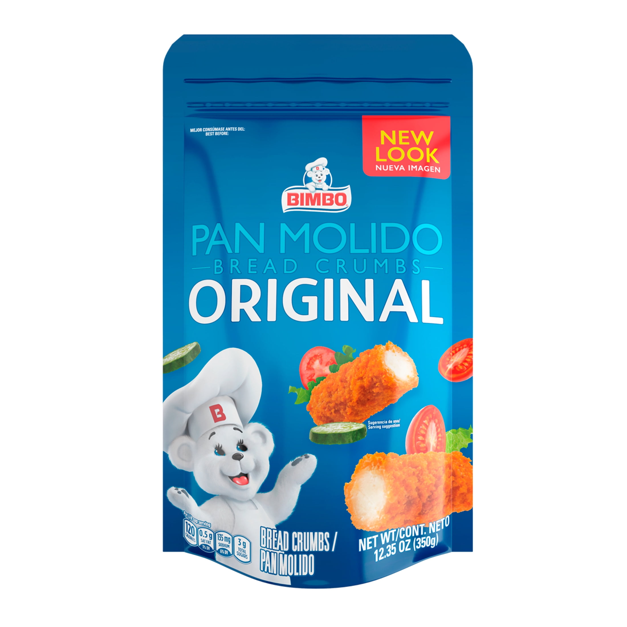 Bimbo Pan Molido Original Bread Crumbs, 12.35 oz, Plain Bread Crumbs