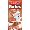 thumbnail image 1 of Bimbo Roles de Canela con Pasas Raisin Cinnamon Rolls, 2 count, Pastries, 4.23 oz Bag, 1 of 8