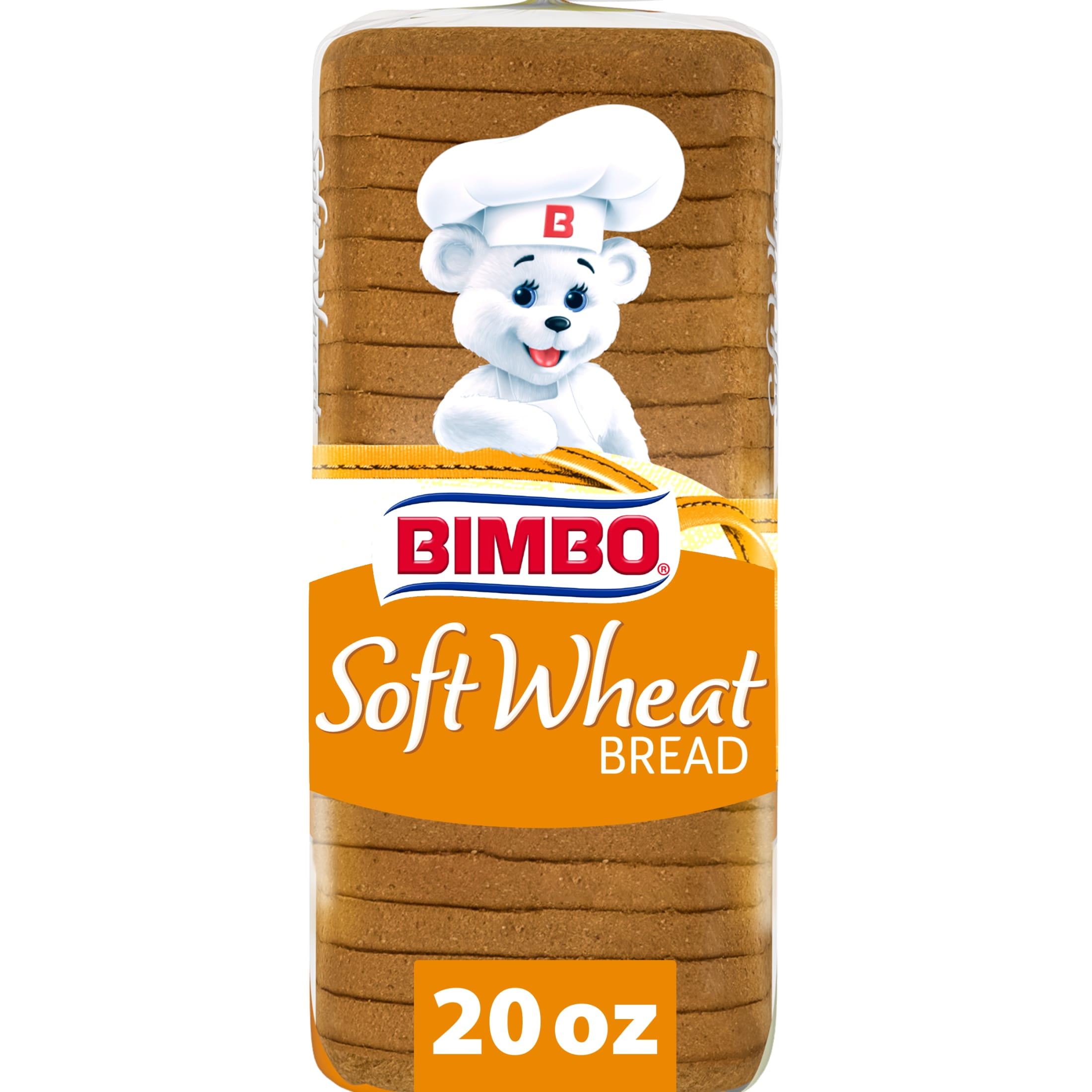 Bimbo Wheat Bread, 20 oz, Wheat Bread, Bag