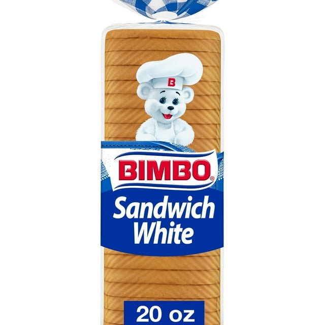 Bimbo White Bread 20 oz Soft Pre-Sliced White Loaf (Pack of 2)