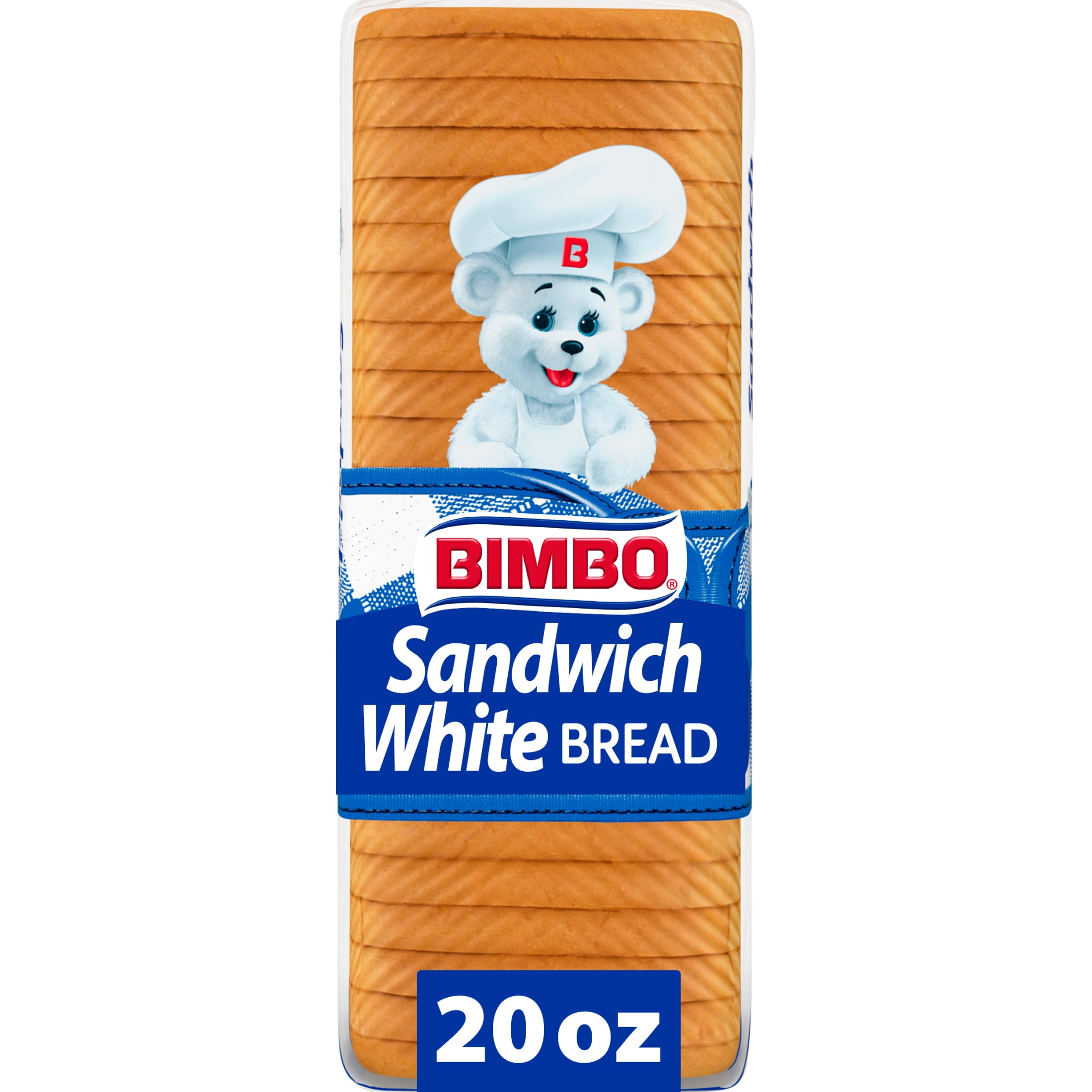 Bimbo White Bread, 20 oz, White Bread, Bag