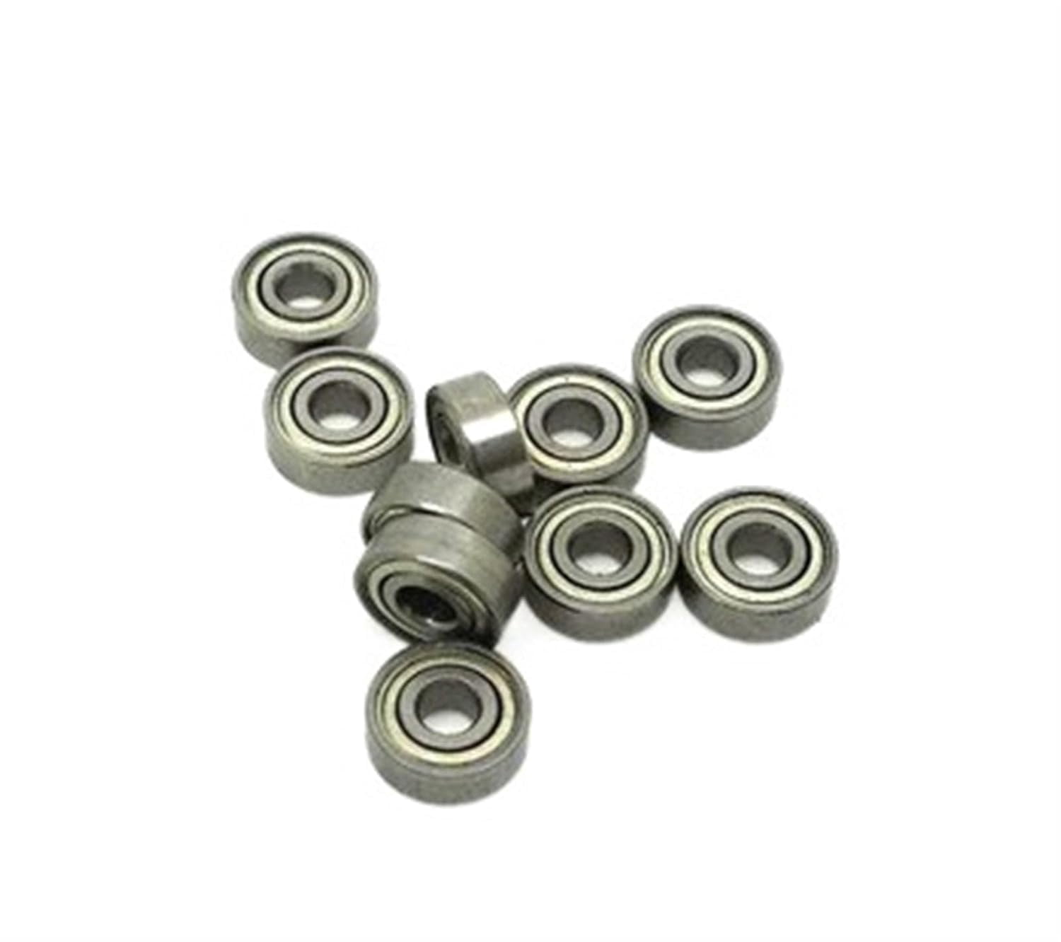 Bimetal Seal Shield Micro deep Groove Bearing 10pcs MR74ZZ 4X7X2.5mm Deep Groove Ball Bearings