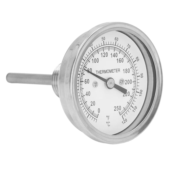 Bimetallic Pointer Thermometer, Stainless Steel,18,120 Degrees Celsius  Range For Cooking  Food <span Style="background:red"></span>