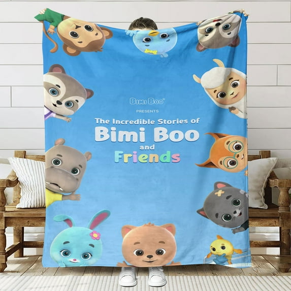 Bimi Boo and Friends Throw Blanket Gifts for Fans Lover Girls Boys Women Present Hoodie Him Bed 60"x80"