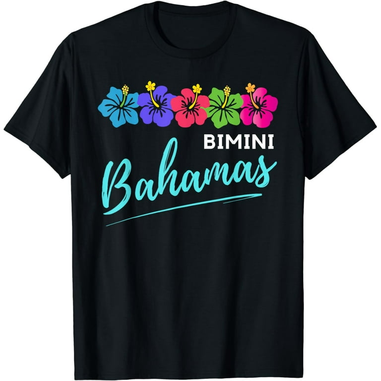 Bahamas Tropical Flower T-Shirt-Vacation Beach Shirt Bahamas Tropical Flower T-Shirt-Vacation Beach Shirt