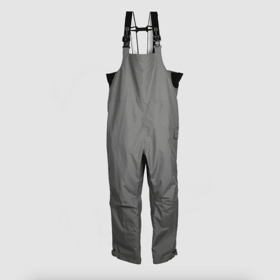 Bimini Bay Boca Grande Men's Waterproof Breathable Bib Pant - Gray - 3X-Large
