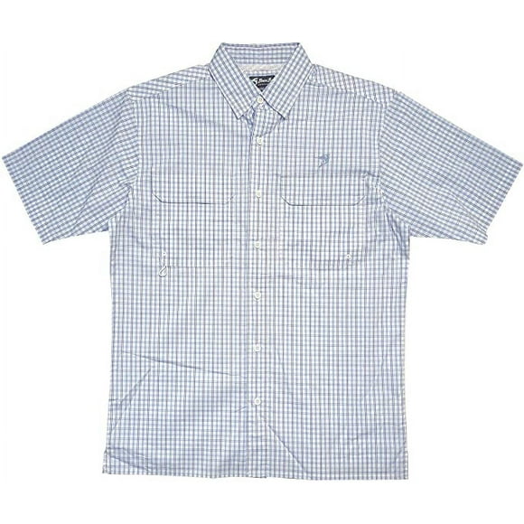 Bimini Bay Men's Pine Island Plaid Short Sleeve Shirt