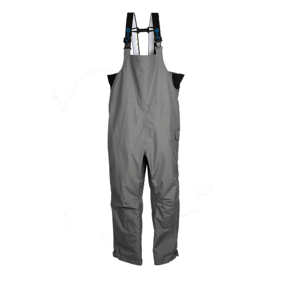 Bimini Bay Boca Grande Men's Waterproof Breathable Bib Pant - Gray - Medium