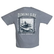 Bimini Bay Outfitters Classic Outfitters Short Sleeve Graphic Tee - All Ports Dark Gray