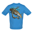 thumbnail image 1 of Bimini Bay Outfitters Hook M' Men's Freshwater Short Sleeve Performance Shirt - Snakehead Marina, 1 of 5
