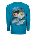 thumbnail image 1 of Bimini Bay Outfitters Hook M' Men's Long Sleeve Shirt - Northeast Inshore Slam 2 Baltic Reef, 1 of 6
