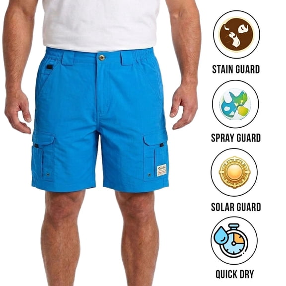 Bimini Bay Outfitters Men's Blue Wave Short Boca Grande II Fishing