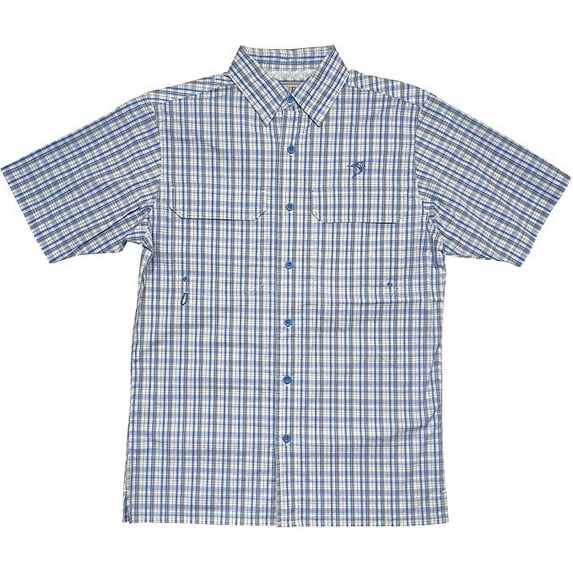 Bimini Bay Outfitters Men's Pine Island Plaid Short Sleeve Shirt