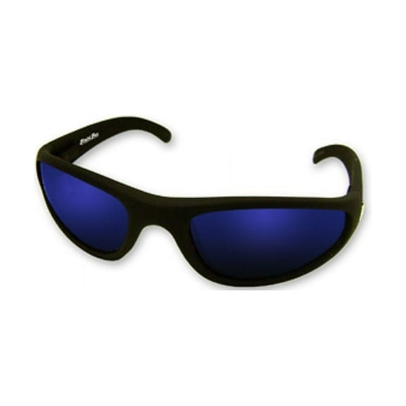 Bimini Bay Outfitters Polarized Sunglasses, Black with Blue Smoke Mirror Lens