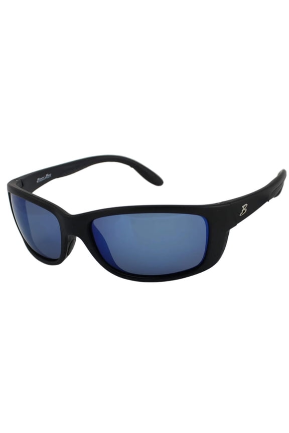 Bimini Bay Outfitters Sunglass-Matte Black/ Smoke Blue, Performance, Adult, Unisex
