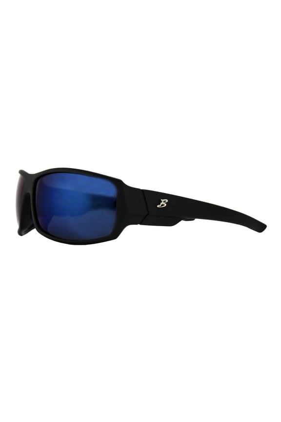 Sunglass, Matte Black with Smoke Blue Lens Performance, Adult, Unisex