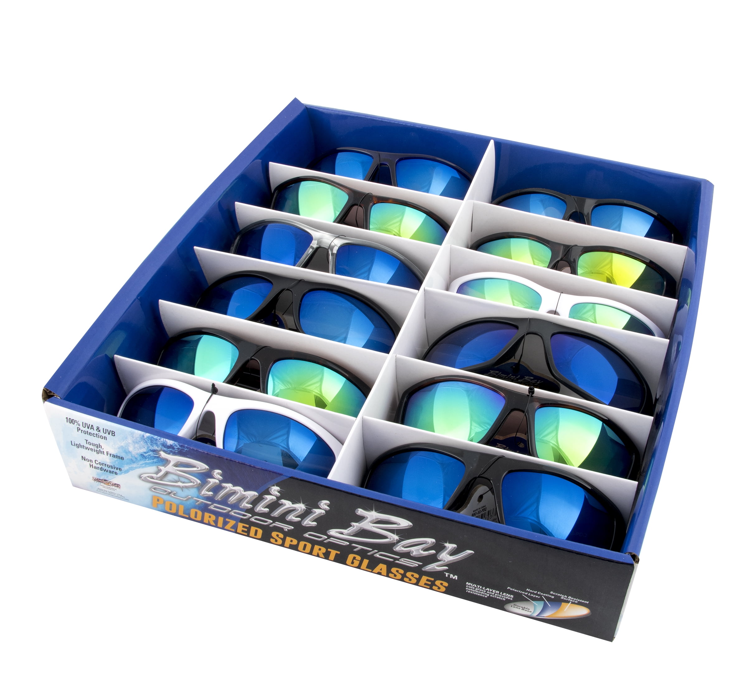 Bimini Bay Outfitters UV Protection Unisex Logo Sport Sunglasses - One Assorted Pair
