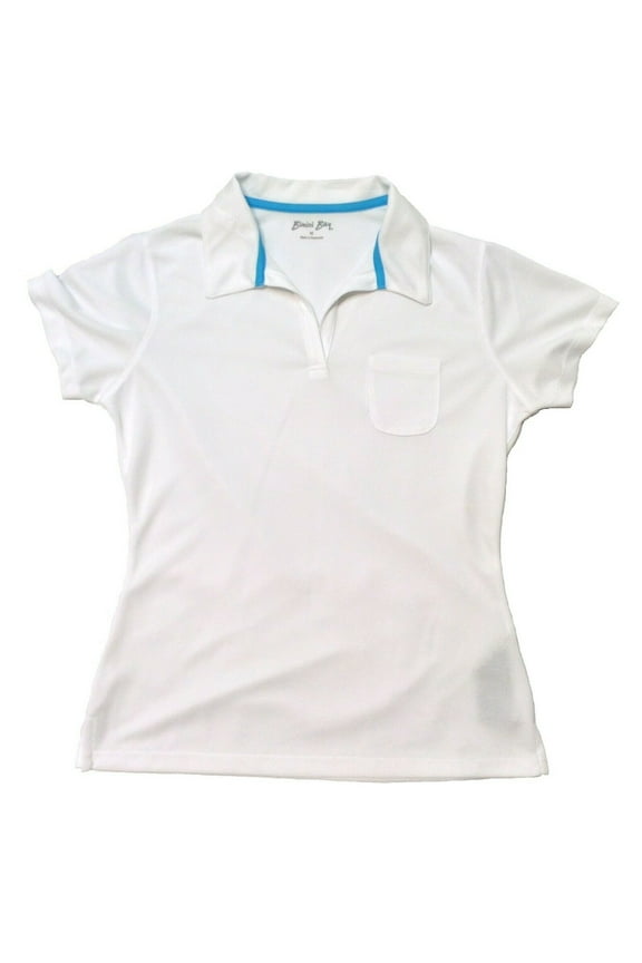 Women's Oasis Birdseye Knit Short Sleeve Polo Shirt