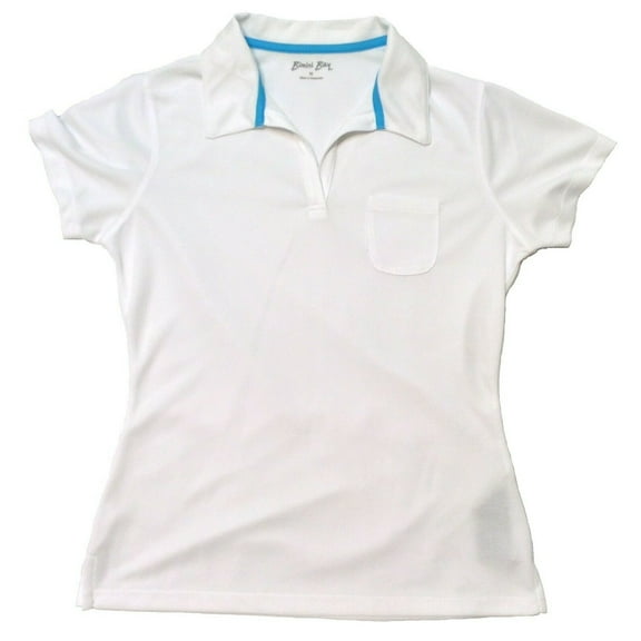 Bimini Bay Outfitters Women's Oasis Birdseye Knit Short Sleeve Polo Shirt