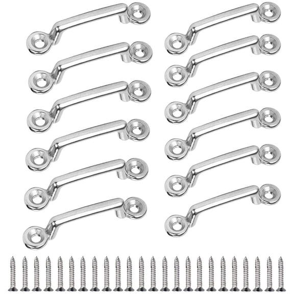 Bimini Boat Top Pad Eye,316 Stainless Steel Eye Straps Tie Down Anchor Points, for Kayak Canoe Rigging