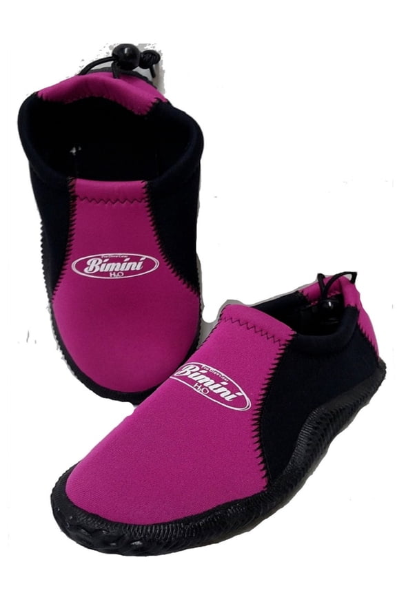 Water Shoes Aqua Socks Black Pink Size 6