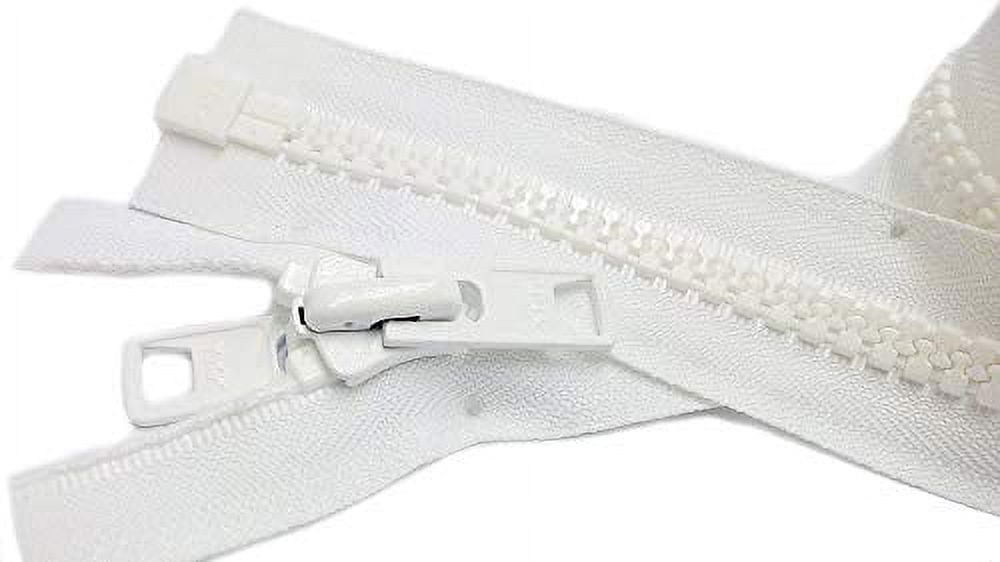 Bimini Top #10 Black Marine Double Pull YKK Zipper - Choose Your Size - 1 Zipper Per Pack - Made in The United States (180" Inches)