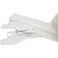 Bimini Top 10 White Marine Double Pull Zipper 118" YKK Zipper