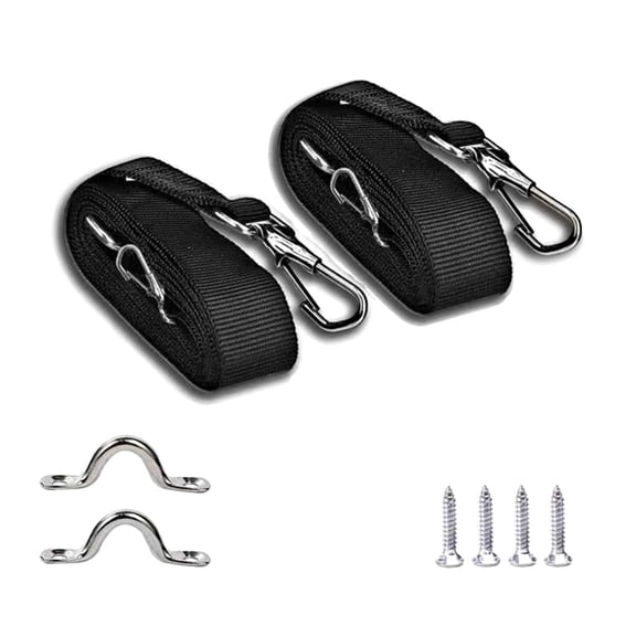 Bimini Top Awning Straps Marine Webbing Straps Adjustable with Stainless Steel Hooks